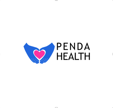 Penda health logo - two hands making a heart shape with the words Penda Health next to them