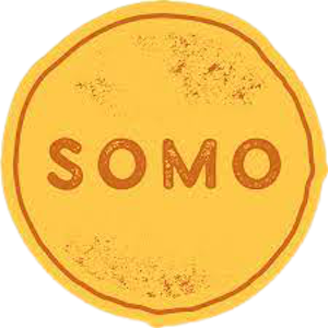 SOMO logo - yellow circle with the word Somo at the centre